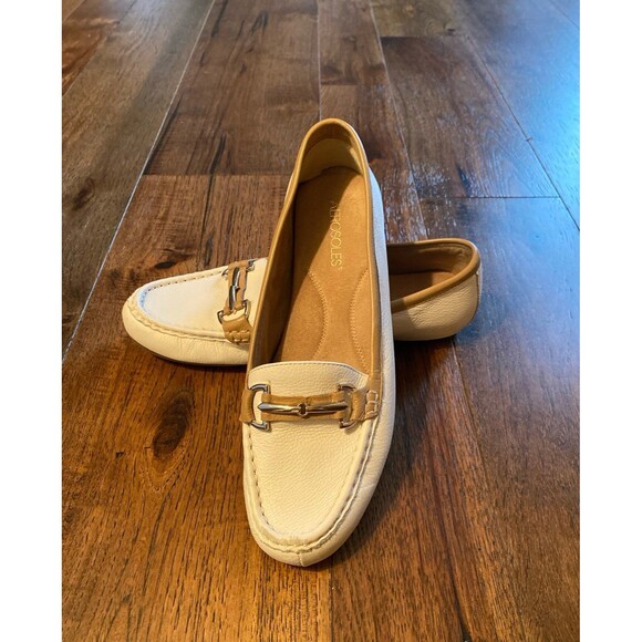 Aerosoles Womens Shoes Size 9.5 Ivory Flats Comfort Supportive Arch Footbed - Picture 1 of 12